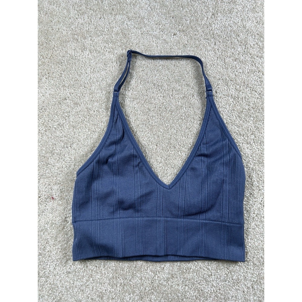 Victoria Secret Pink Bralette Blue‎ Halter Size XS